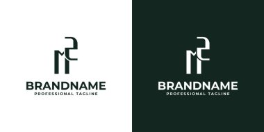 Letters MZ Monogram Logo, suitable for any business with ZM or MZ initials clipart