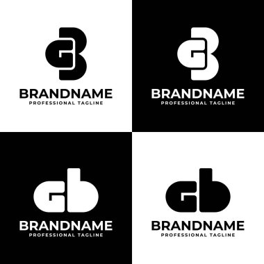 GB Monogram Logosu, GB veya BG harfleriyle başlayan her iş için uygundur.