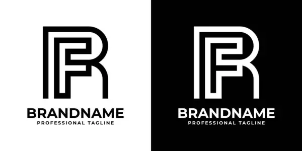 RF Monogram Logosu harfleri, RF veya FR harfleriyle başlayan her iş için uygundur.