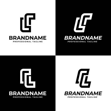 LR ve RL Monogram Logosu harfleri, LR veya RL harfleriyle başlayan her iş için uygundur.