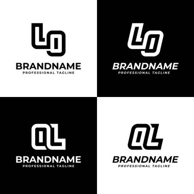 LO ve OL Monogram Logosu, LO ya da OL harfleriyle başlayan her iş için uygundur.