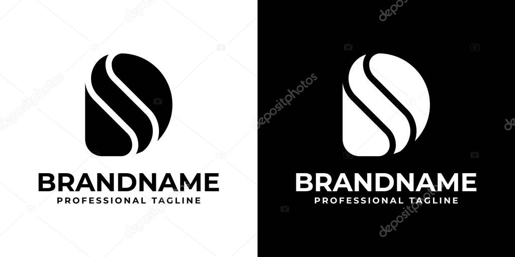Letters SD Monogram Logo, suitable for any business with SD or DS initials