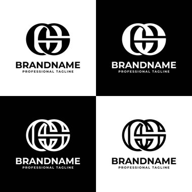 Lüks Harfler CS Monogram Logosu, SC veya CS harfleriyle başlayan her iş için uygundur.