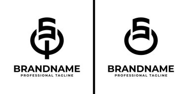 SQ ve SO Monogram Logosu harfleri, SQ, QS, SO, veya işletim sisteminin baş harfleri için uygundur.