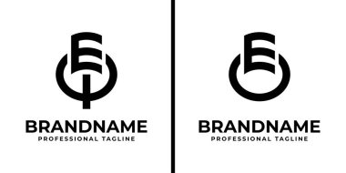 Harfler EQ ve EO Monogram Logosu, EQ, QE, EO veya OE harfleriyle başlayan her iş için uygundur.