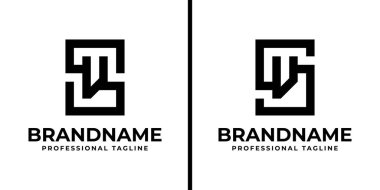 SV Monogram Logosu harfleri, VS veya SV baş harfleri olan her iş için uygundur