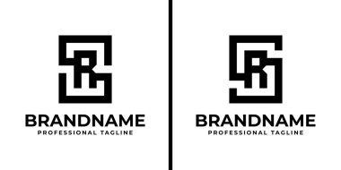 SR Monogram Logosu harfleri, SC veya SR harfleriyle başlayan her iş için uygun.