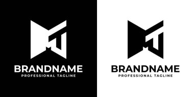 MT Monogram Logosu Harfleri, MT veya TM harfleriyle başlayan her iş için uygundur