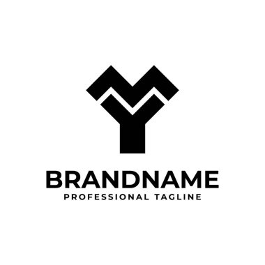YM Monogram Logosu Harfleri, YM veya Benim adımın baş harfleriyle başlayan her iş için uygundur.