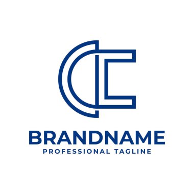 Harfler CC Monogram Logosu, CC baş harfleri olan her iş için uygundur