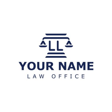 Avukatlar, hukukçular veya adlî haklar için LL harfli harfler.