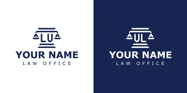 stock vector Letters LV and VL Legal Logo, for lawyer, legal, or justice with LV or VL initials