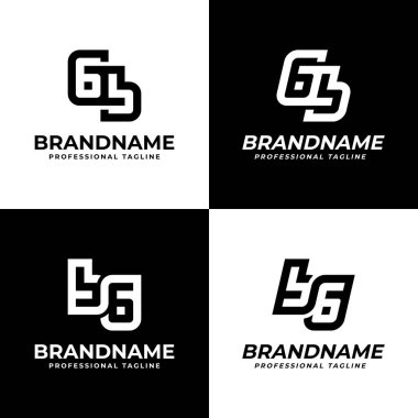 GB ve BG Monogram harfleri, GB ve BG harfleri ile başlayan her iş için uygundur.