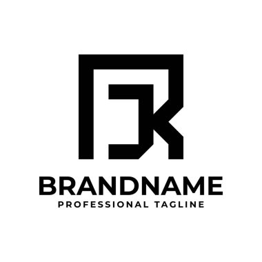 Harfler RJ Monogram Logosu, JR veya RJ harfleriyle başlayan her iş için uygundur.