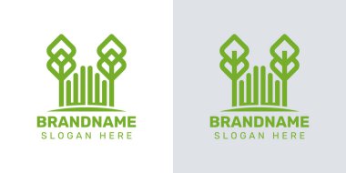 WW sera logosu, WW baş harfleriyle bitki yetiştirme işi için.