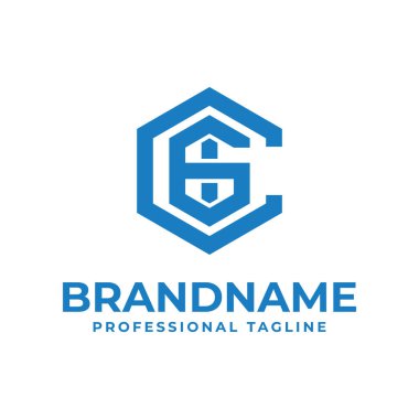 CGI, CIG, GCI, GIC, ICG, IGC baş harfleri için CGI Hexagon Logosu