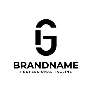 GI ya da SI Monogram Logosu harfleri, GI, IG, SI ya da IS harfleriyle başlayan her iş için