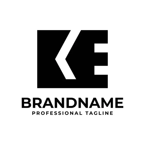 KE ve EK harflerinin baş harfleri olan herhangi bir iş için uygun olan KE Monogram Logosu