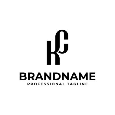 KC Monogram Logosu Harfleri, CK veya KC baş harfleri olan her iş için uygundur