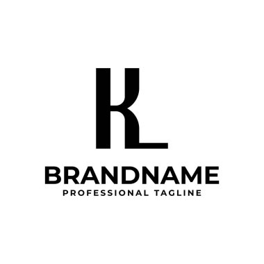 KL Monogram Logosu Harfleri, LK veya KL harfleri ile başlayan her iş için uygundur