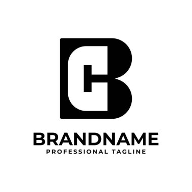 BC Monogram Logosu harfleri, CB veya BC baş harfleri olan her iş için uygundur