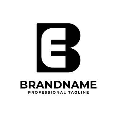 BE Monogram Logosu Harfleri, EB veya BE baş harfleri olan her iş için uygundur
