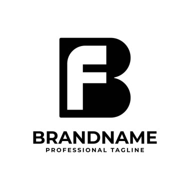 BF Monogram Logosu Harfleri, FB veya BF baş harfleri olan her iş için uygundur
