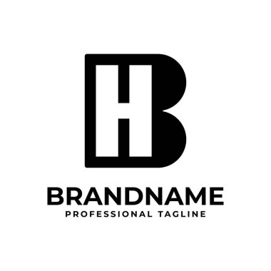 BH Monogram Logosu Harfleri, HB veya BH 'nin baş harfleriyle başlayan her iş için uygun