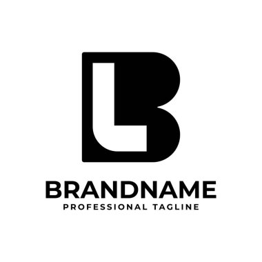 BL Monogram Logosu harfleri, LB veya BL baş harfleri olan her iş için uygundur