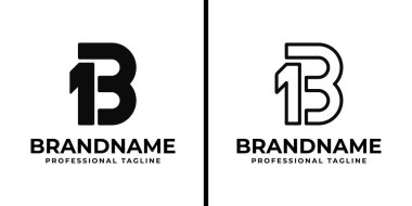 1B ya da B1 Monogram Logosu, B1 ya da 1B baş harfleriyle iş yapmak için ayarlandı