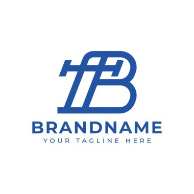 TB veya BT Monogram Logosu harfleri, TB veya BT harfleriyle başlayan her iş için uygundur.