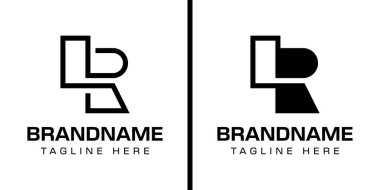 LR veya RL Monogram Logo Set harfleri, LR veya RL baş harfleri olan her iş için uygundur