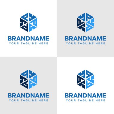 Harfler PY YP QY YQ Hexagon Logosu, gücü, istikrarı ve kesinliği simgeliyor