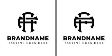 AF ve FA Monogram Logosu, FA veya AF harfleri ile iş yapmak için uygun