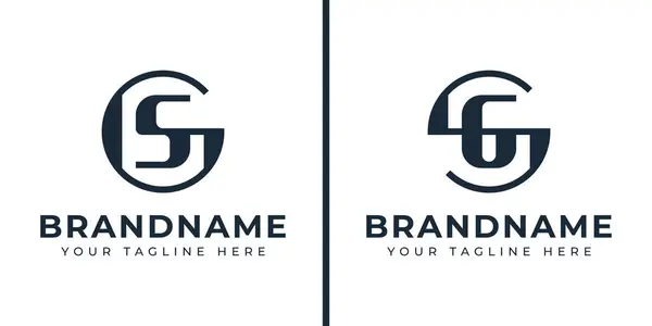 GS ve SG Monogram Logosu harfleri, SG veya GS harfleriyle başlayan her iş için uygundur.