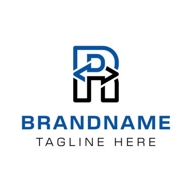 Harf R Ticaret Arrow Logosu, ticarette büyüme, ilerleme ve hareketi simgeliyor