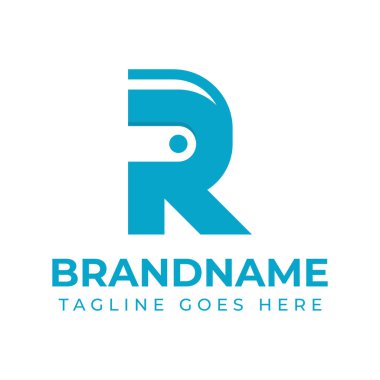 Harf R Cüzdan Logosu, finansal güvenliği, tasarrufu ve yeniliği simgeliyor