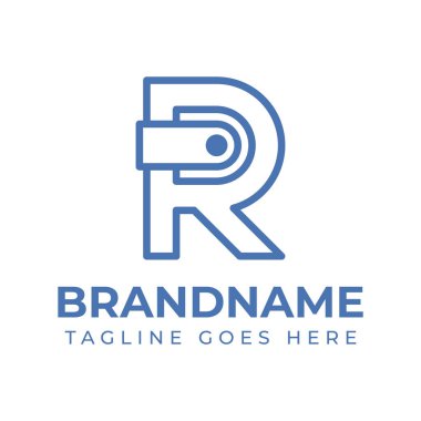 Harf R Cüzdan Logosu, finansal güvenliği, tasarrufu ve yeniliği simgeliyor
