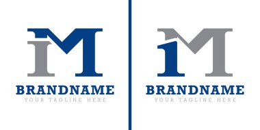 IM 1M harfleri ve 1M logosu, IM MI 1M baş harfleriyle iş yapmak için.