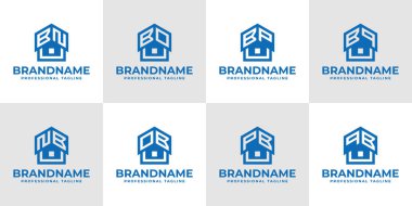 Harfler BN NB BO OB BP PB BQ QB Ev Çatı Logosu