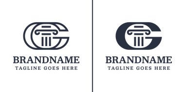 G Sütun Hukuk Logosu. Gücü, istikrarı ve adaleti simgeliyor.