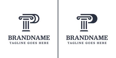 P sütunu hukuk logosu, gücü, istikrarı ve adaleti simgeliyor.