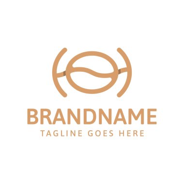 H harfi kahve logosu, tipografiyi ince kahve imgeleriyle birleştirir, profesyonel ama davetkar bir his verir.