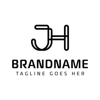 HJ Monogram Logosu Harfleri, HJ veya JH harfleriyle iş yapmak için.
