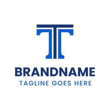 TT harfleri küçük harf logosu, TT veya T harfleriyle başlayan her iş için uygundur.