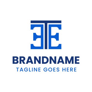 TE ET veya TEE ETE EET baş harfleri ile iş yapmak için TE veya TEE Monogram Logosu