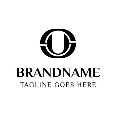 SU Monogram Logosu Harfleri, ABD veya SU harflerinin baş harfleri olan herhangi bir iş veya kimlik için