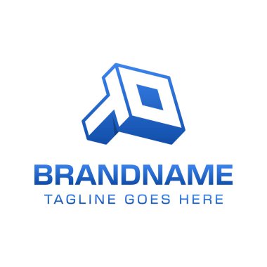 3D Monogram Logosuna Mektuplar, gücü, dinamizmi ve teknolojiyi simgeler