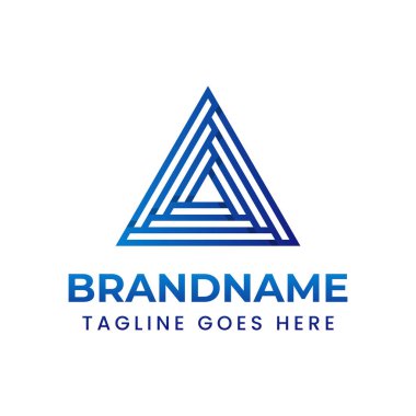 Gelişmiş teknoloji ve yenilikleri temsil eden Geometrik Teknoloji Logosu