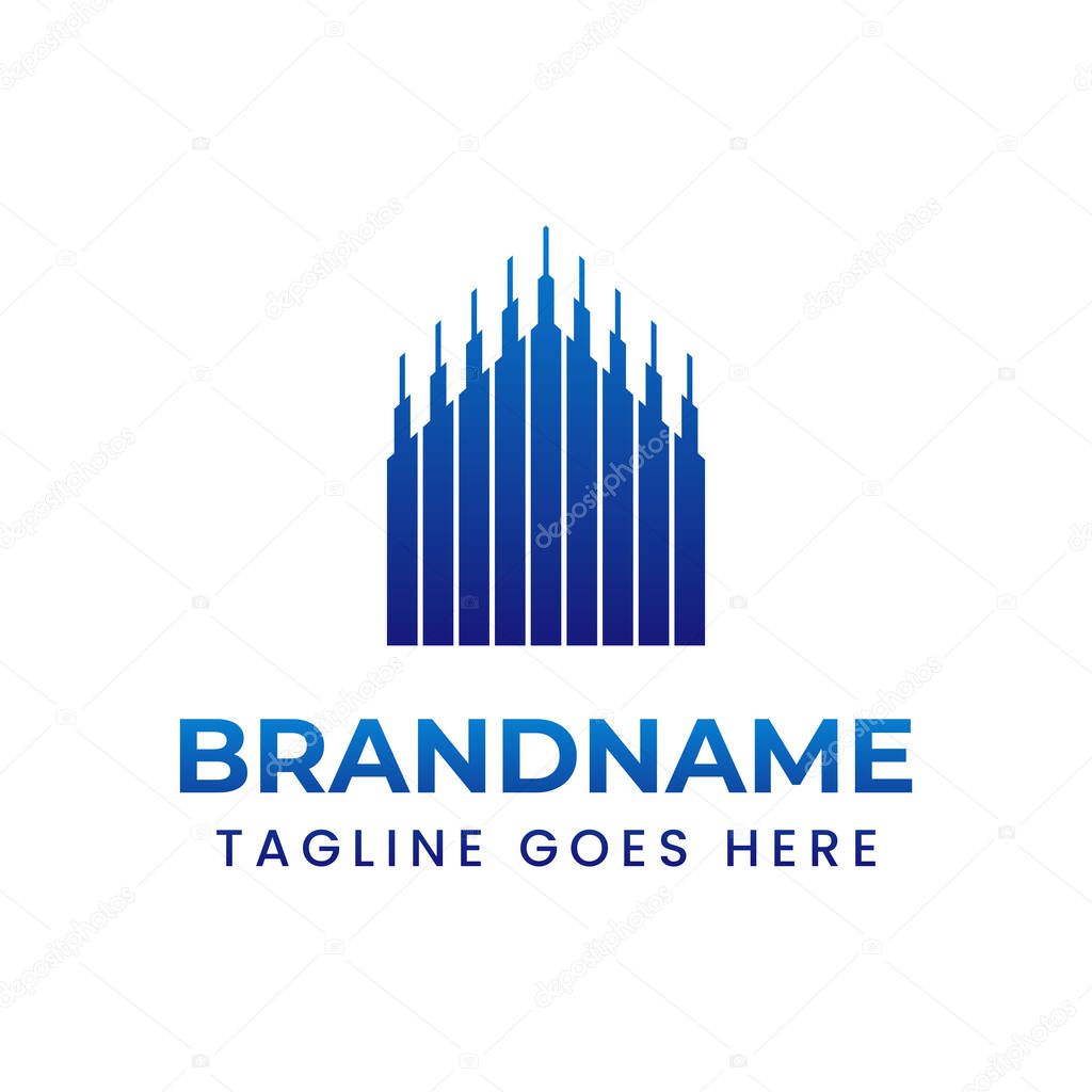 Home Technology Modern Logo, represents safety, comfort, and stability